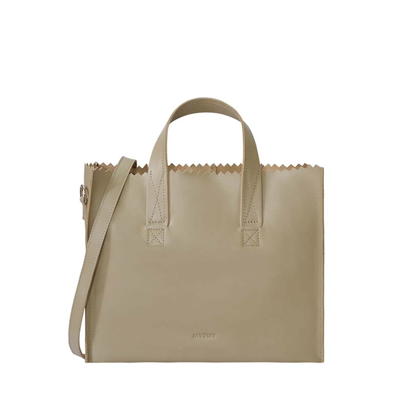 Myomy Tas Myomy Paper Bag Myomy Paper Bag Taupe Handtas Myomy Tas