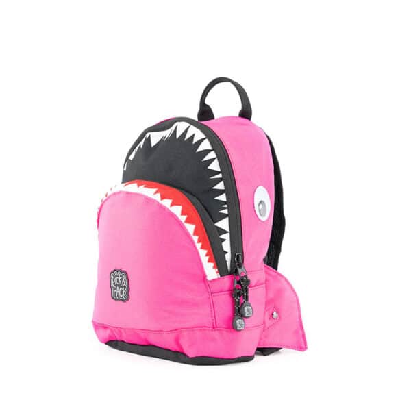 Pick & Pack Backpack Shark Shape Fuchsia-0