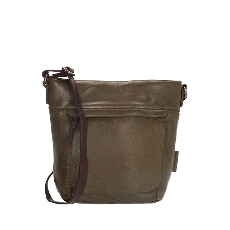 Micmacbags schoudertas groen