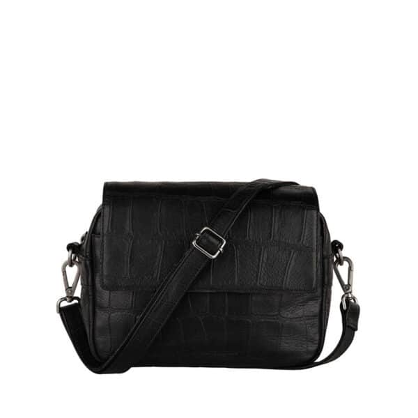 Cowboysbag Grand Croco Crossbody Cameby Zwart