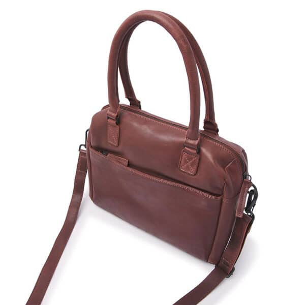dR Amsterdam Tampa Braided Hand / Shoulderbag Brown