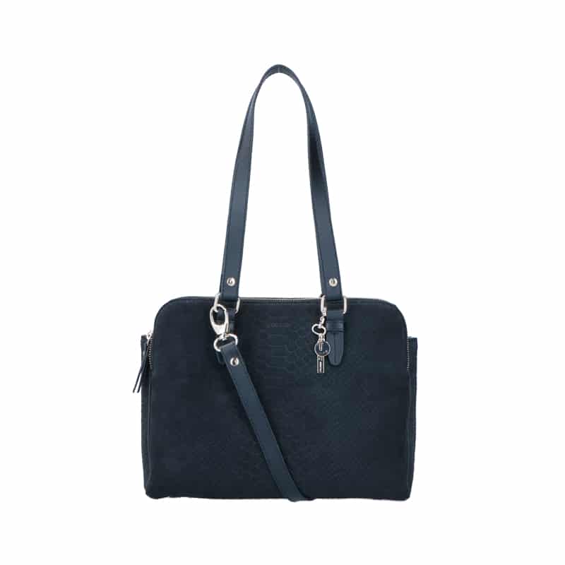 Loulou Essentiels crossbodytas zwart en grijs
