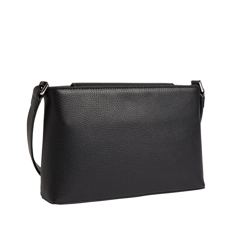 Calvin Klein Flap Crossbody Dressed Black THEBAGSTORE.nl