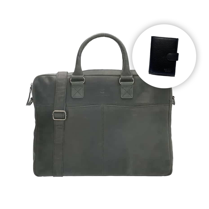 Micmacbags Malmö 17inch Laptopbag Black — THEBAGSTORE.nl