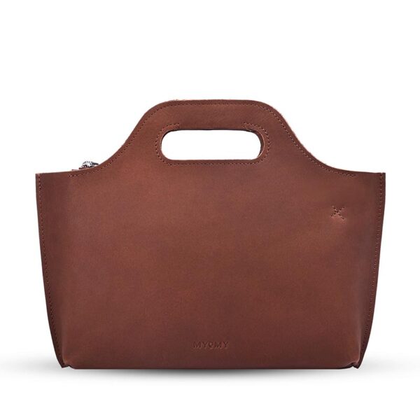 MYOMY My Paper Bag Carry Mini Hunter Cognac —