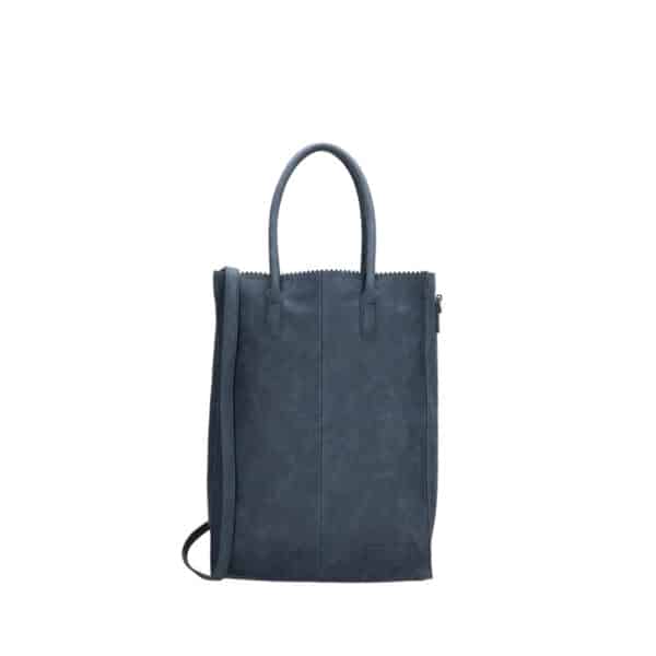 Zebra Trends Natural Bag Kartel Shopper Jeans Blue