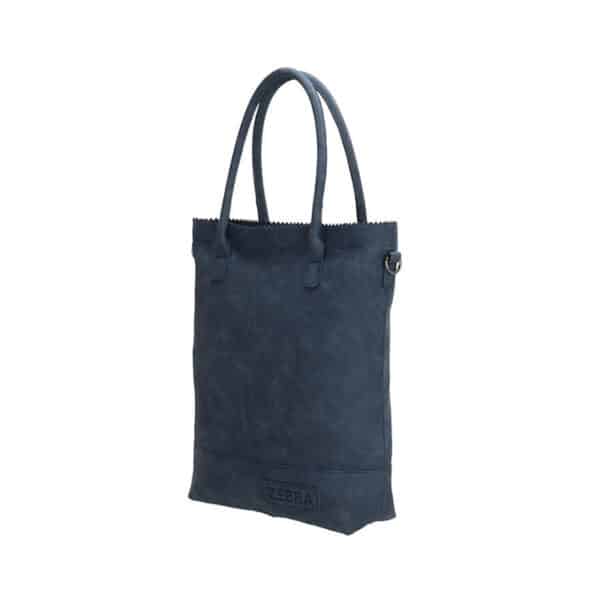 Zebra Trends Natural Bag Kartel Shopper Jeans Blue