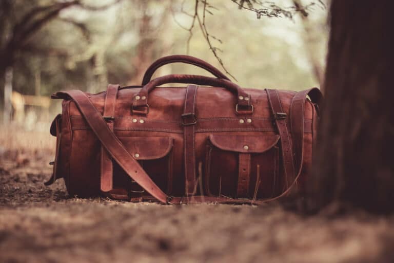 bag leather bag duffel bag travel luggage 159718