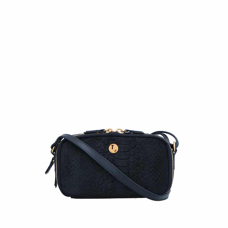 Loulou Essentiels crossbodytas zwart en grijs