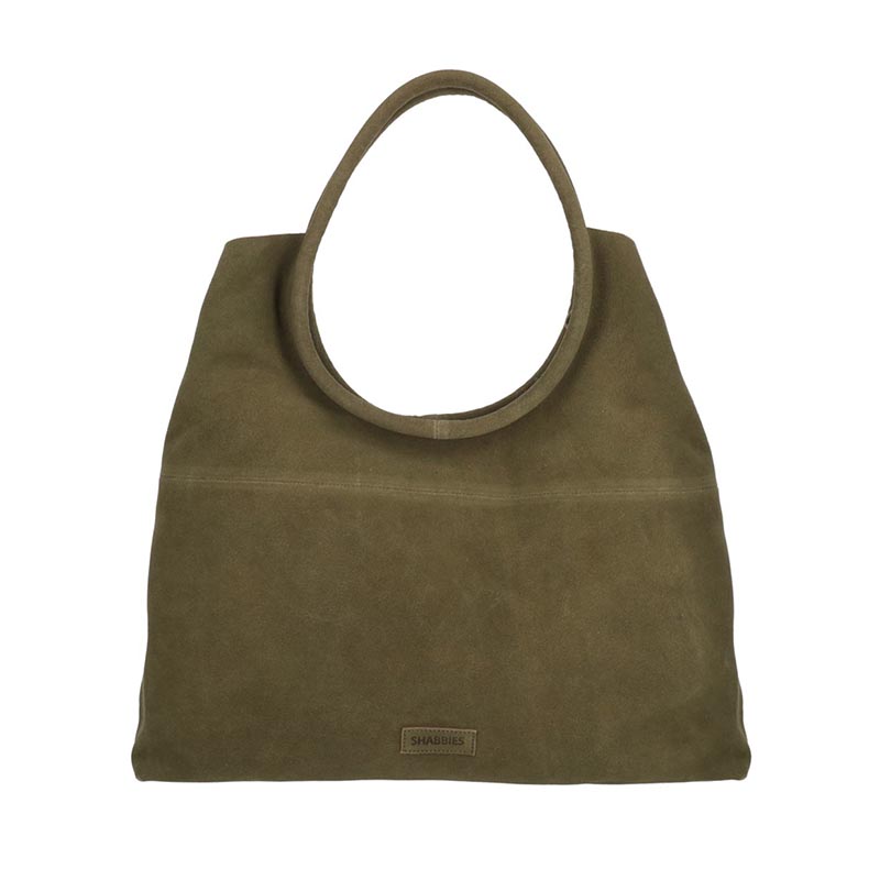Shabbies schoudertas groen