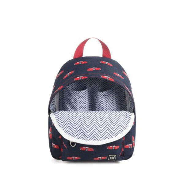 YLX Hemlock Backpack Kids Navy Blue Red cars
