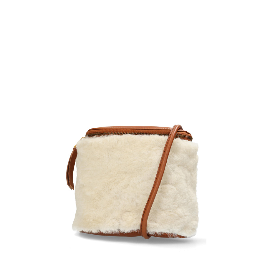 Fred de la Bretoniere crossbodytas bruin en wit