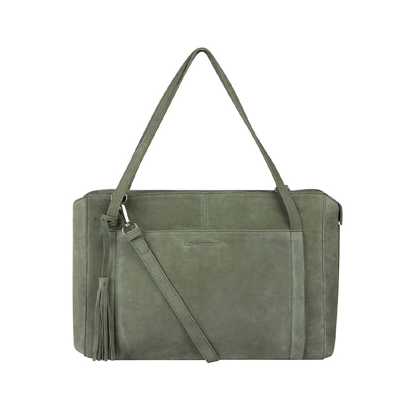 Cowboysbag laptoptas groen