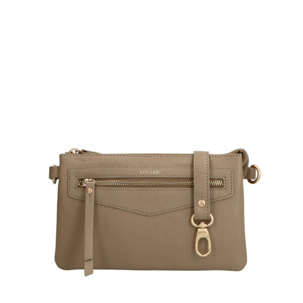 LouLou Essentiels 34CROSSBODY Royal Nappa Taupe