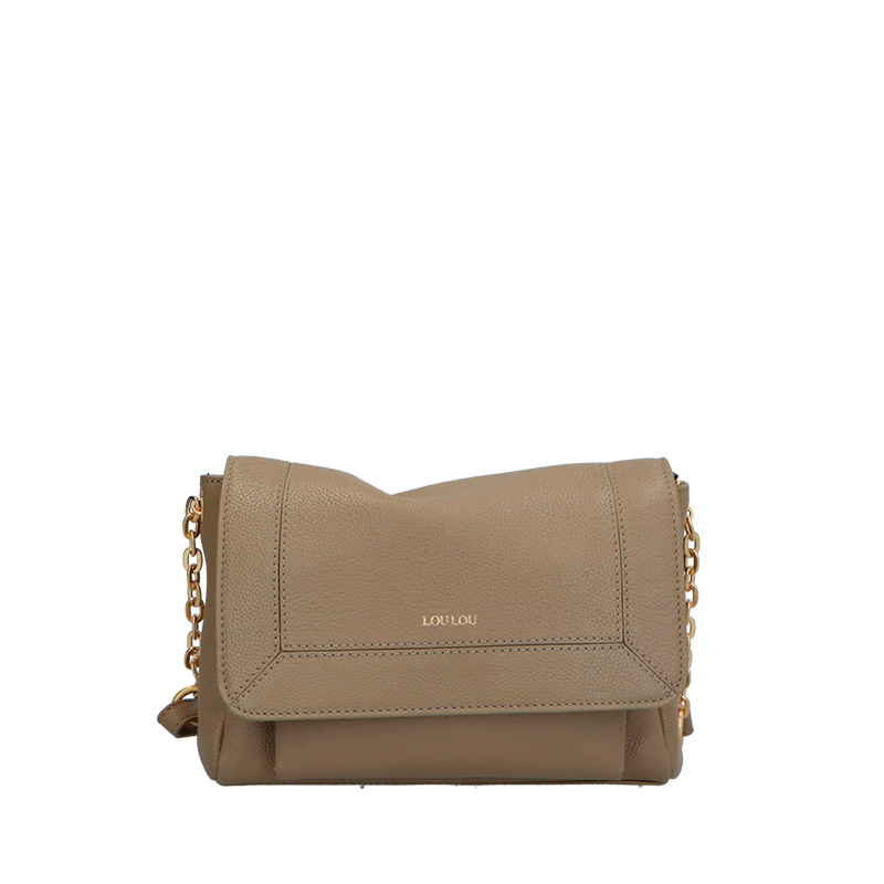 Loulou Essentiels crossbodytas grijs en taupe