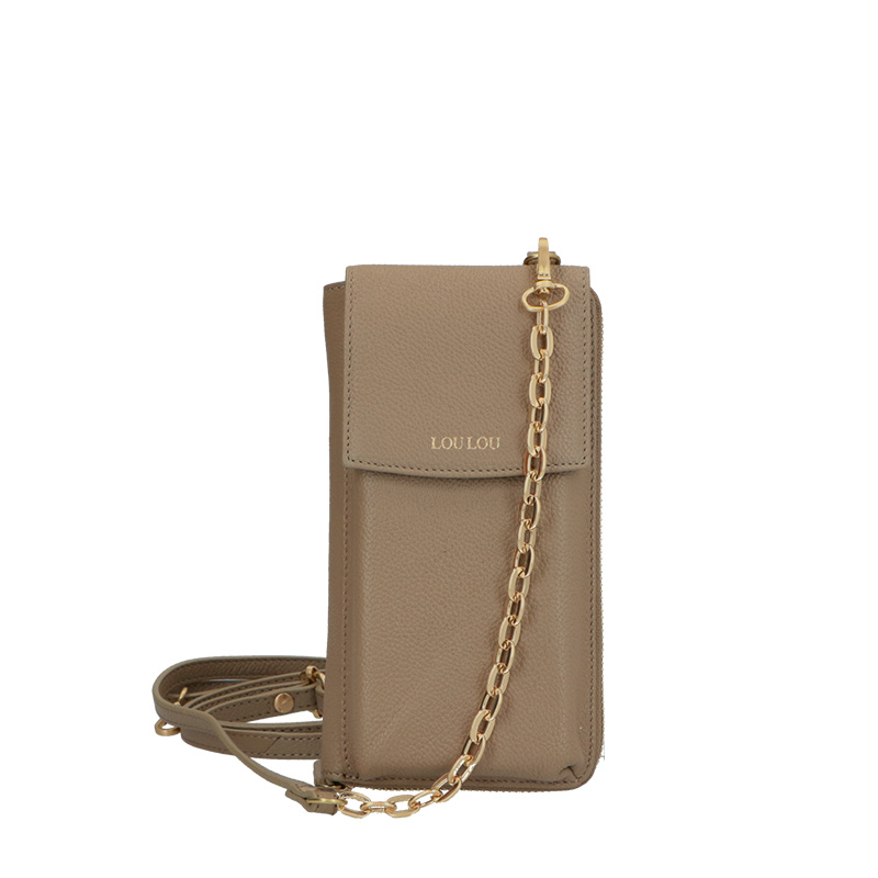 Loulou Essentiels portemonnee grijs en taupe