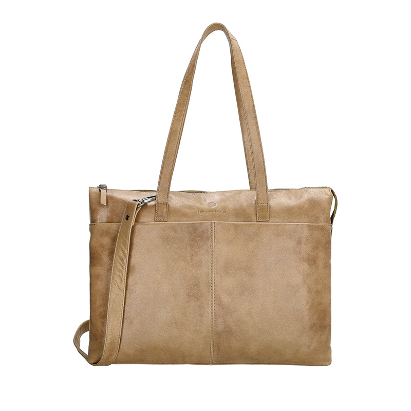 Micmacbags Porto Laptoptas 15.6" Taupe