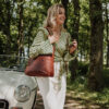 Cowboysbag Laptop Bag Rosebud Cognac