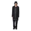RAINS Regenjas Unisex Longer Jacket Black Reflective