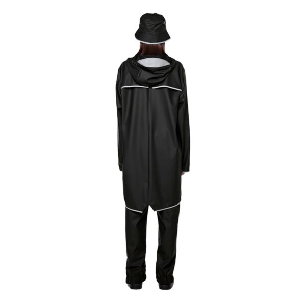 RAINS Regenjas Unisex Longer Jacket Black Reflective