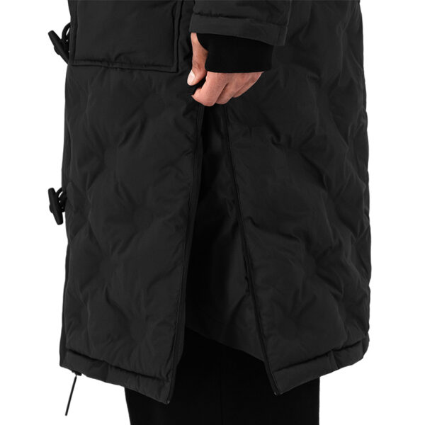 MAIUM Gevoerde Regenjas Unisex Padded Duffle Black