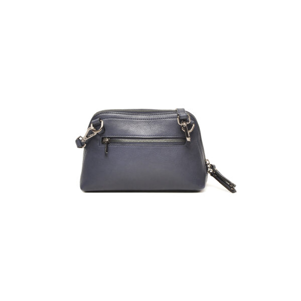 Berba leren crossbody-tas Icons 885-220-07 Navy