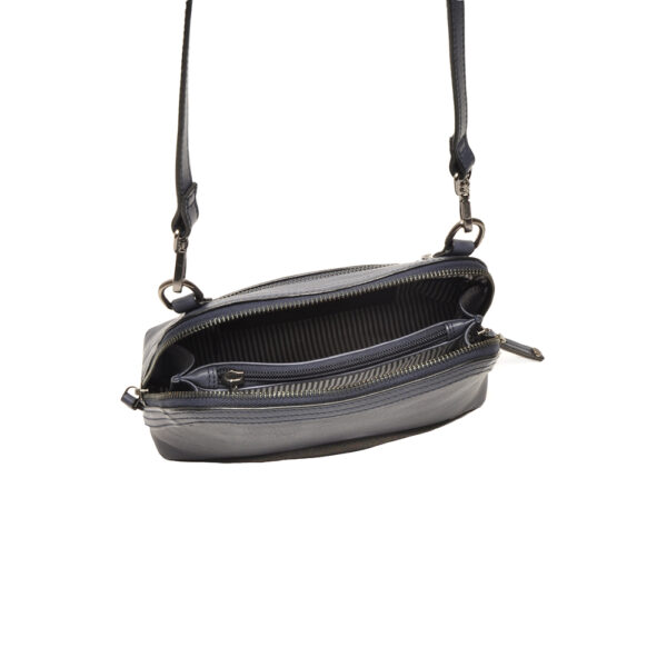 Berba leren crossbody-tas Icons 885-220-07 Navy