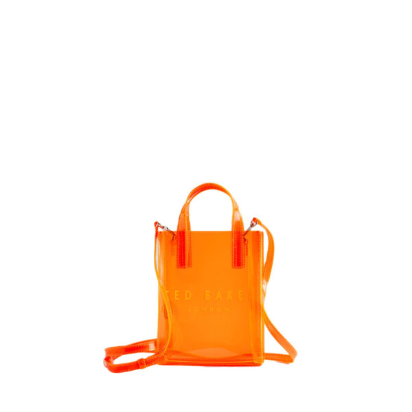 Ted Baker Sheacon Transparent Nano Icon Bag Bright Orange
