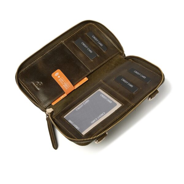dR Amsterdam Schoudertas / Clutch Milan Green