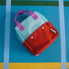 Sticky Lemon backpack small | better together | colourblocking | towel green + gravel orange