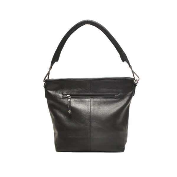 Berba Leren schoudertas Lucca 335-994-00 Zwart