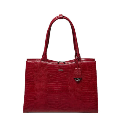 Socha Midi Croco Burgundy 14"