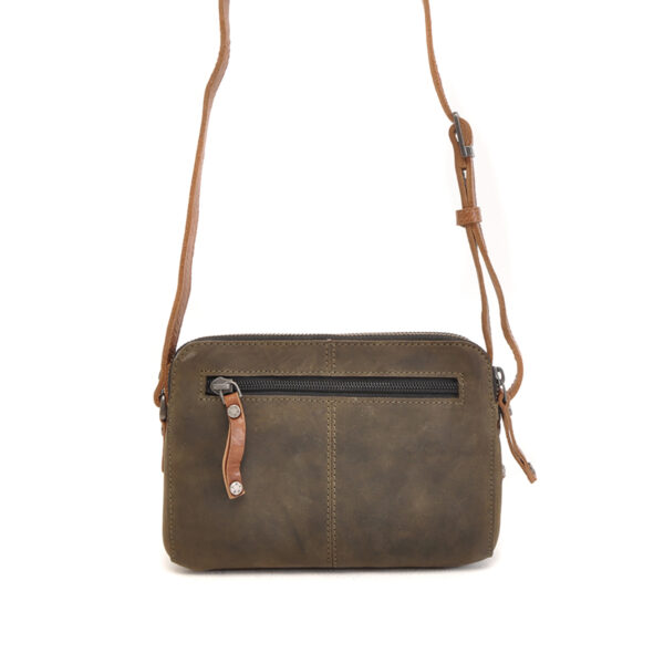 Berba Leren crossbody-tas Barbarossa 825-123-23 Military