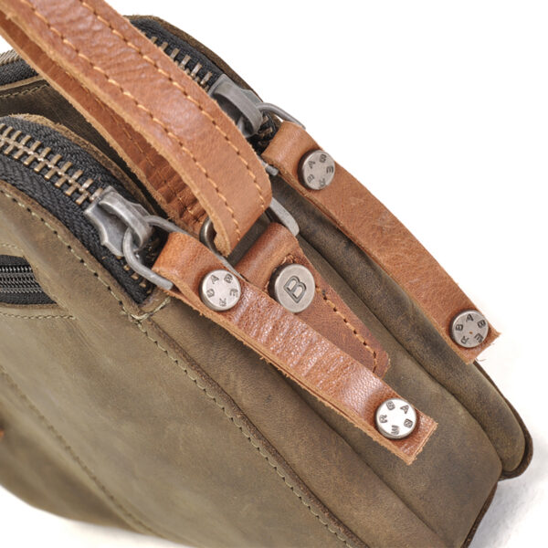 Berba Leren crossbody-tas Barbarossa 825-123-23 Military