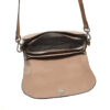 Berba leren crossbody-tas Icons 885-261-76 Taupe