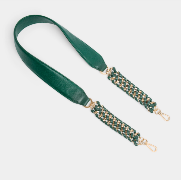 Ted Louise Basil Green Light Gold Women's Shoulder Strap Full Grain Zeology-Leather