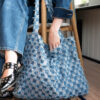 Wallabag Denim Check Blue