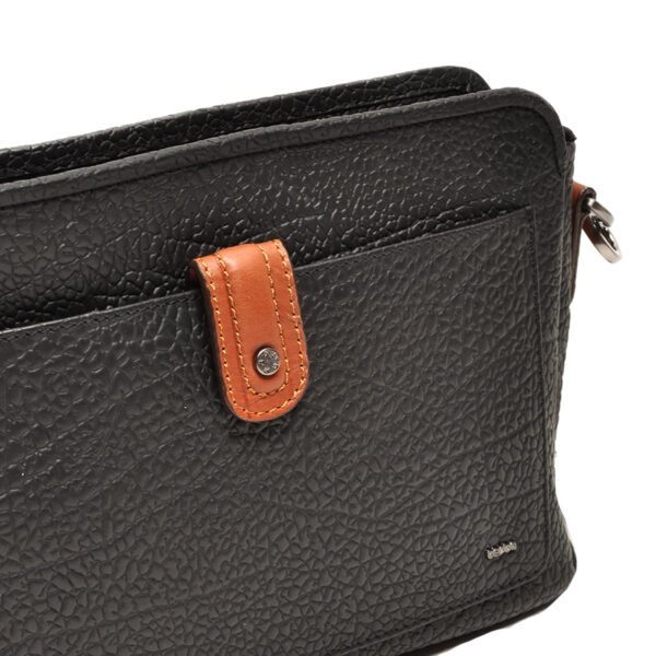 Berba Leren crossbody-tas Chamonix 125-060-00 Zwart