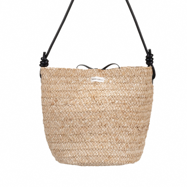 Monk & Anna Samā straw bag | black