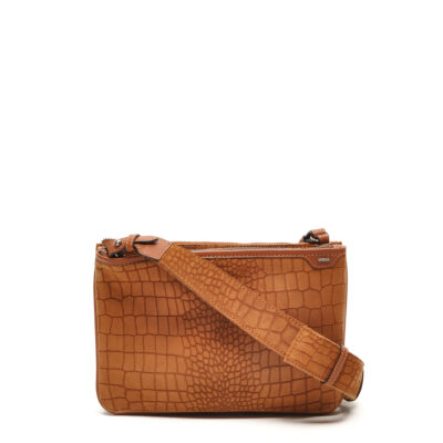 Berba suède crossbody Riviéra 245-110-77 Cognac