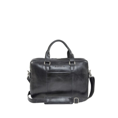 Negotia Leather Alpha Apex Laptoptas 15,6" Zwart