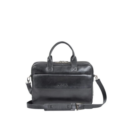 Negotia Leather Alpha Laptoptas 15,6" Zwart