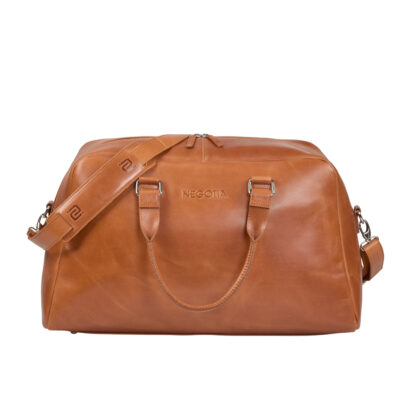 Negotia Leather Alpha Apex Weekendtas Bruin