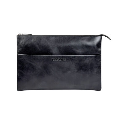 Negotia Leather Alpha Laptop Folio 14'' Zwart