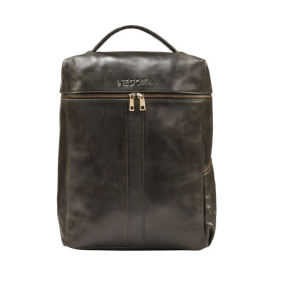 Negotia Leather Alpha Travel Rugzak Zwart