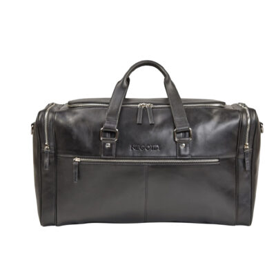 Negotia Leather Alpha Weekendtas Zwart