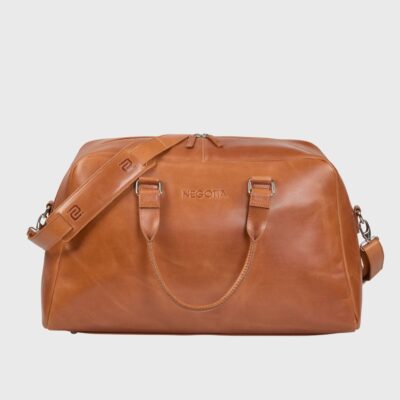 Negotia Leather Alpha Apex Weekendtas Bruin