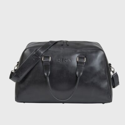 Negotia Leather Alpha Apex Weekendtas Zwart