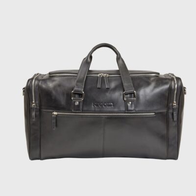 Negotia Leather Alpha Weekendtas Zwart