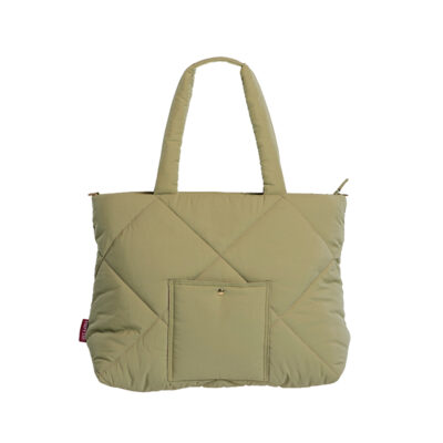 Hoyde Bags Totebag Shopper Dames Puffy Pistache